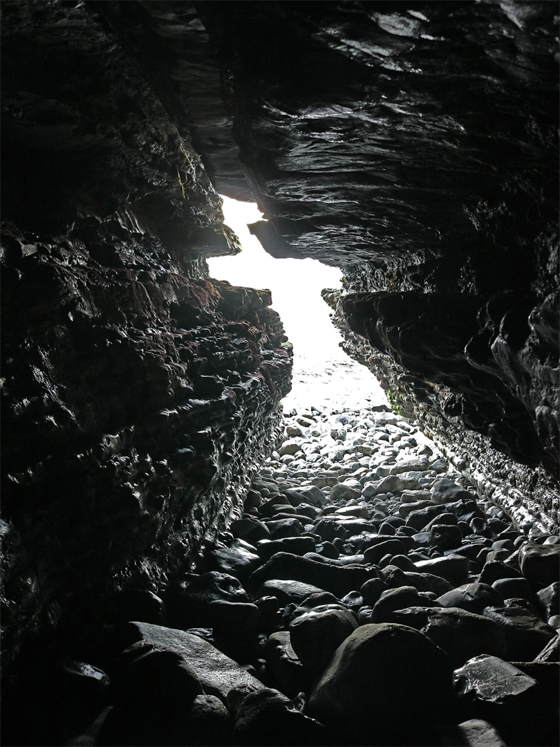 Pebbles in a cave