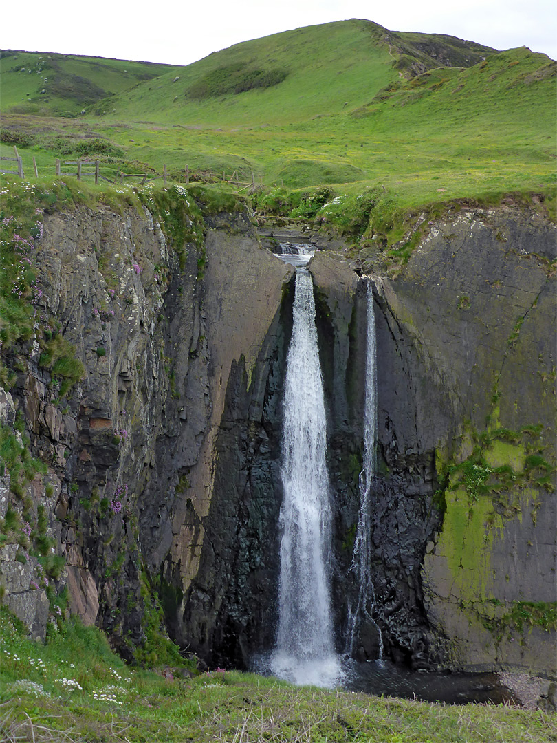 Valley and waterfall