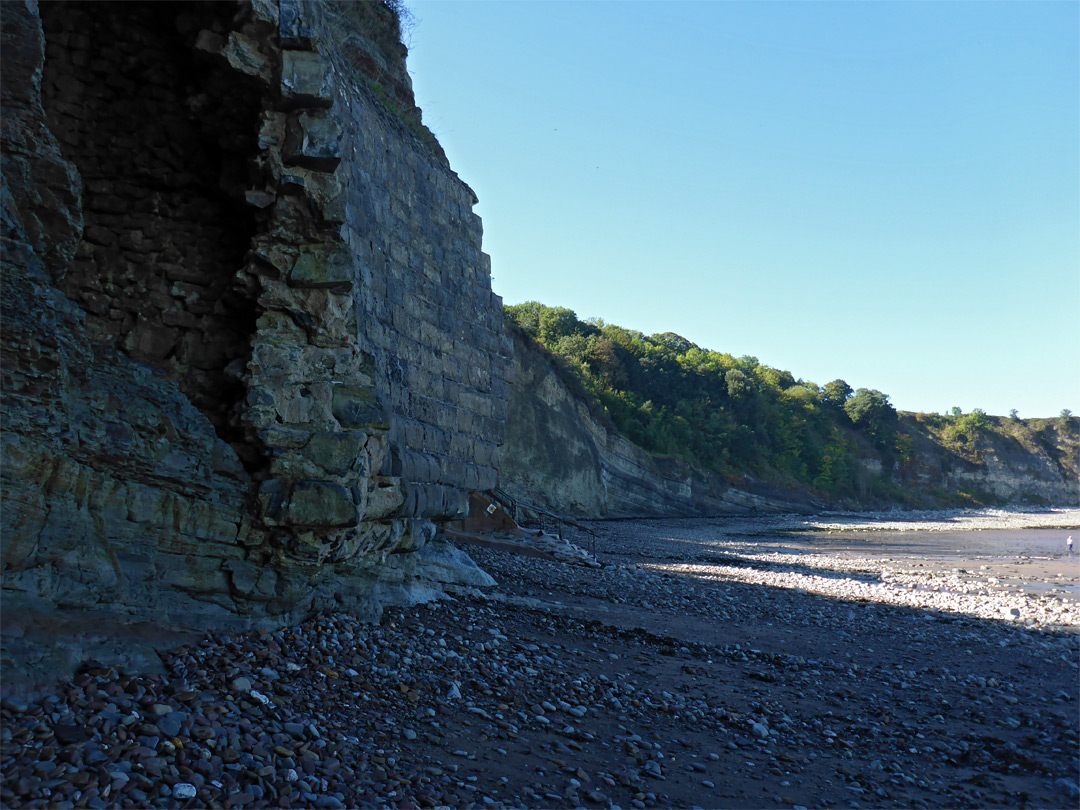 Sand and pebble beach