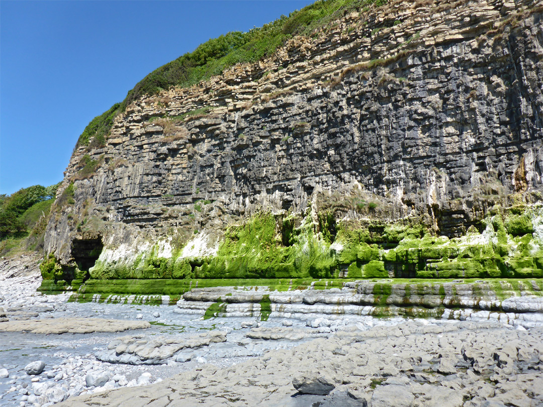 Sheer cliff