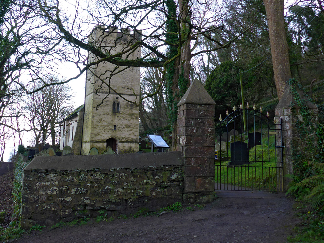 Entrance to the church