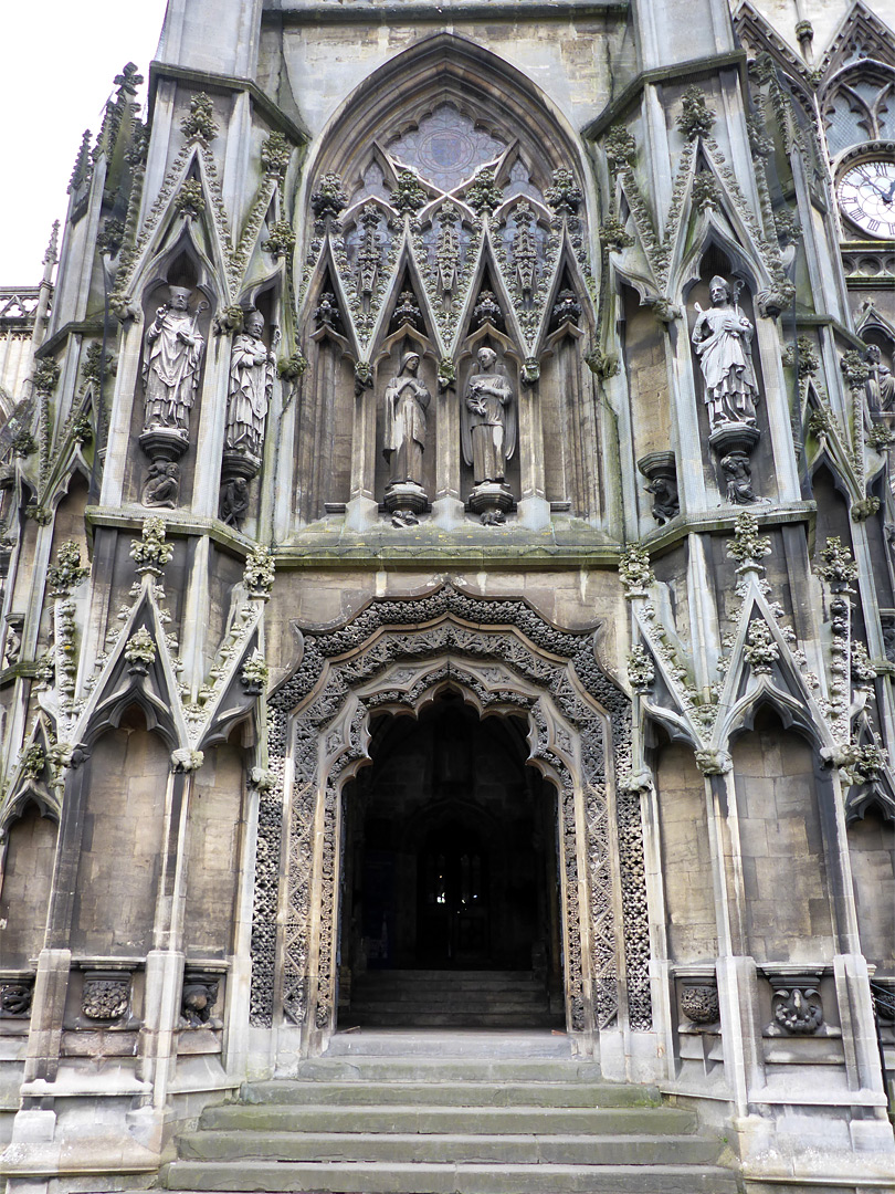 Exterior of the north porch