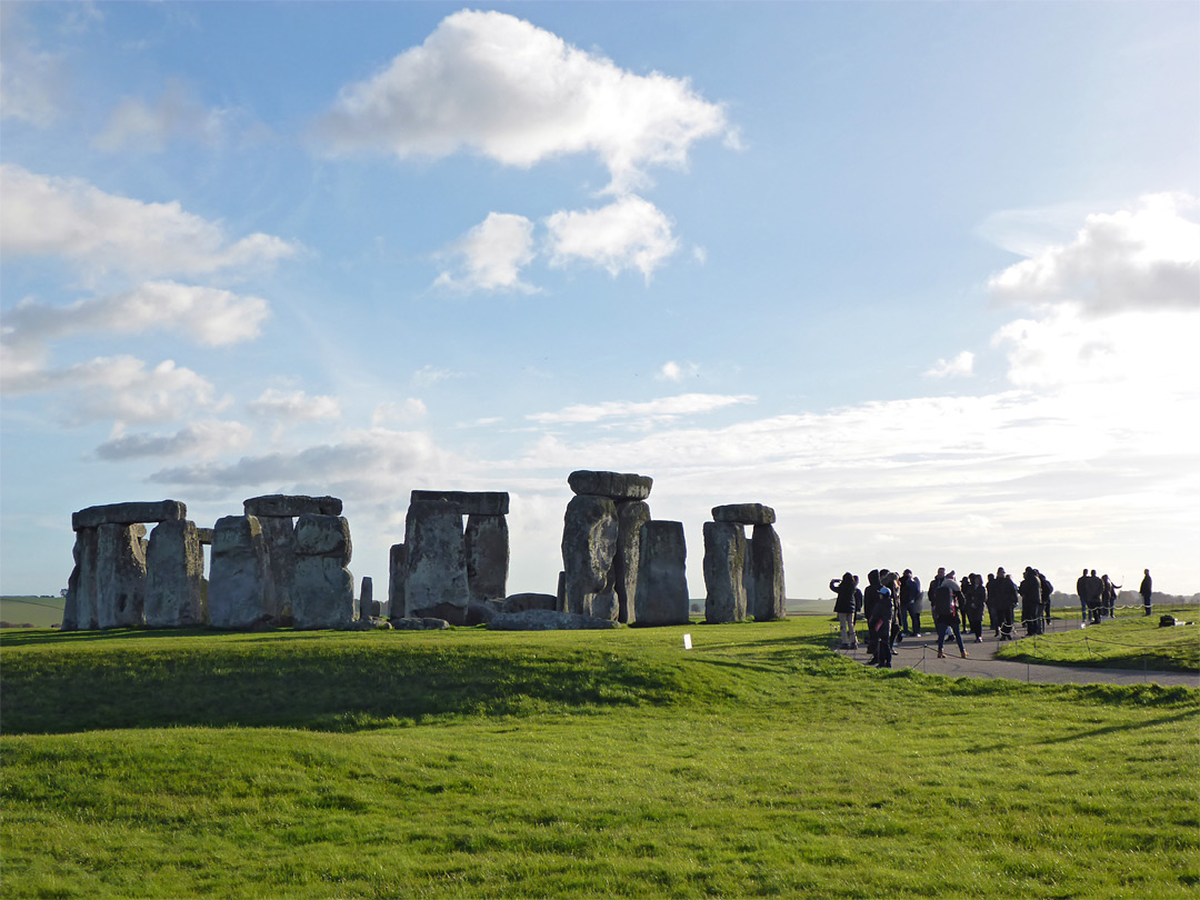 Visitors at the stones