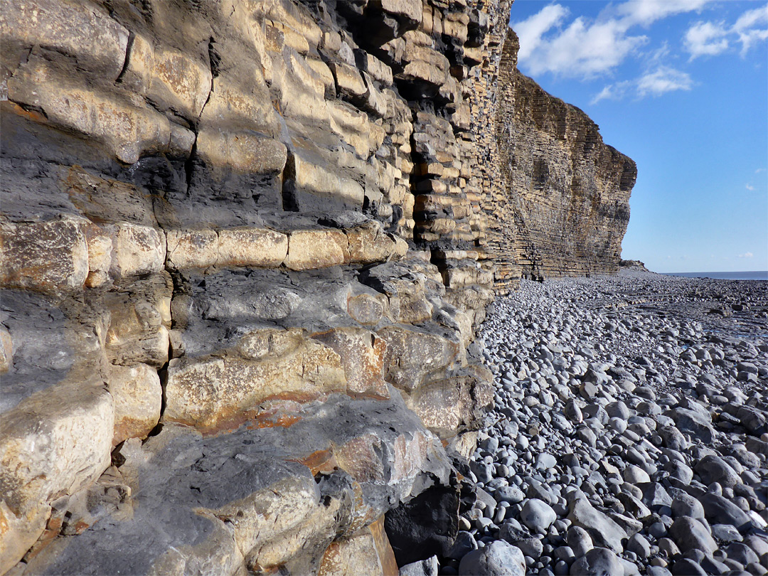 Base of the cliffs