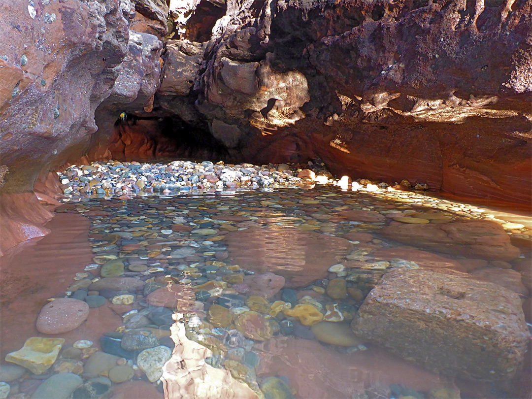 Pebbles in a pool