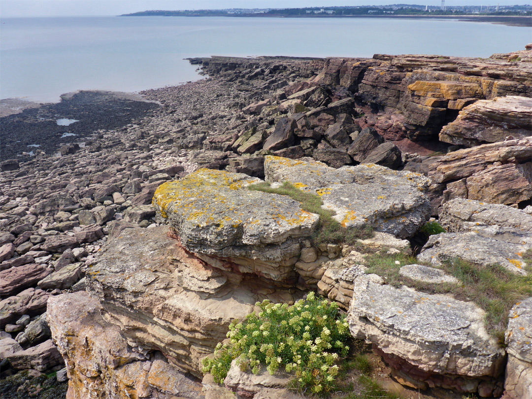 Cliffs and boulders