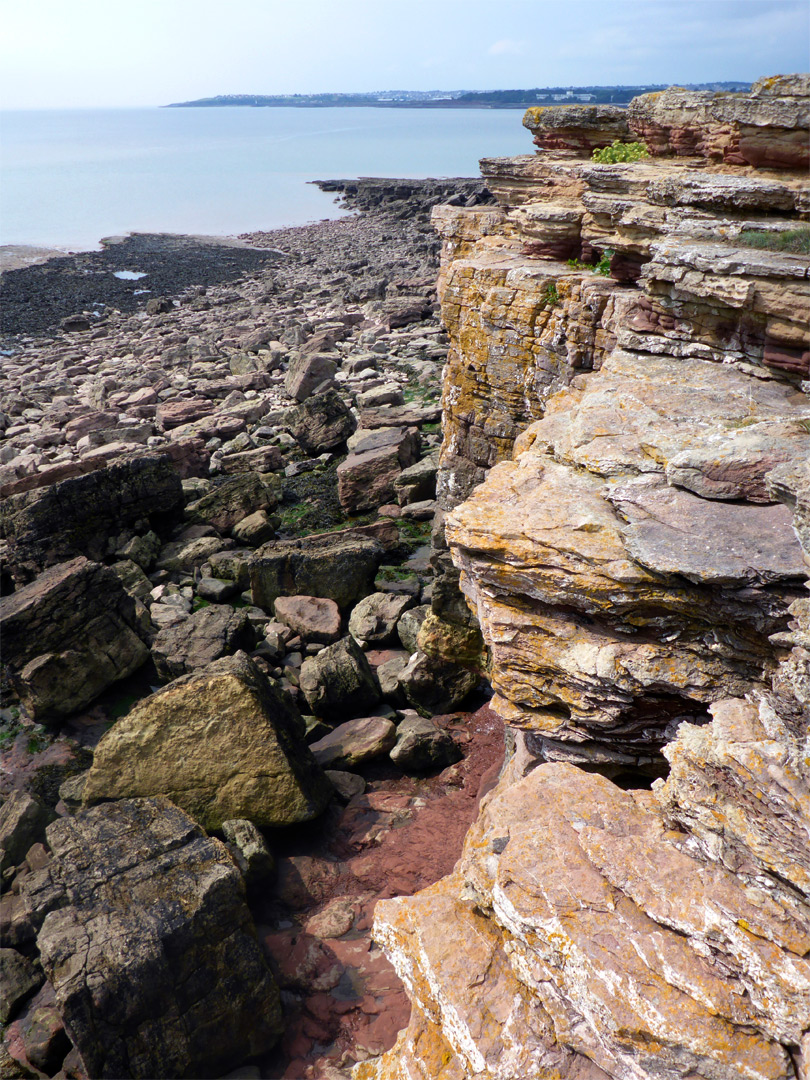 Crumbling cliffs