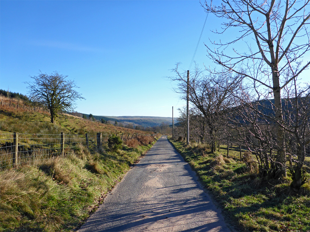 Road along Taf Fechan valley