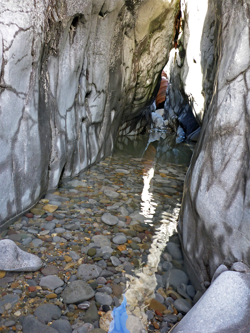 Pebbles in a cave