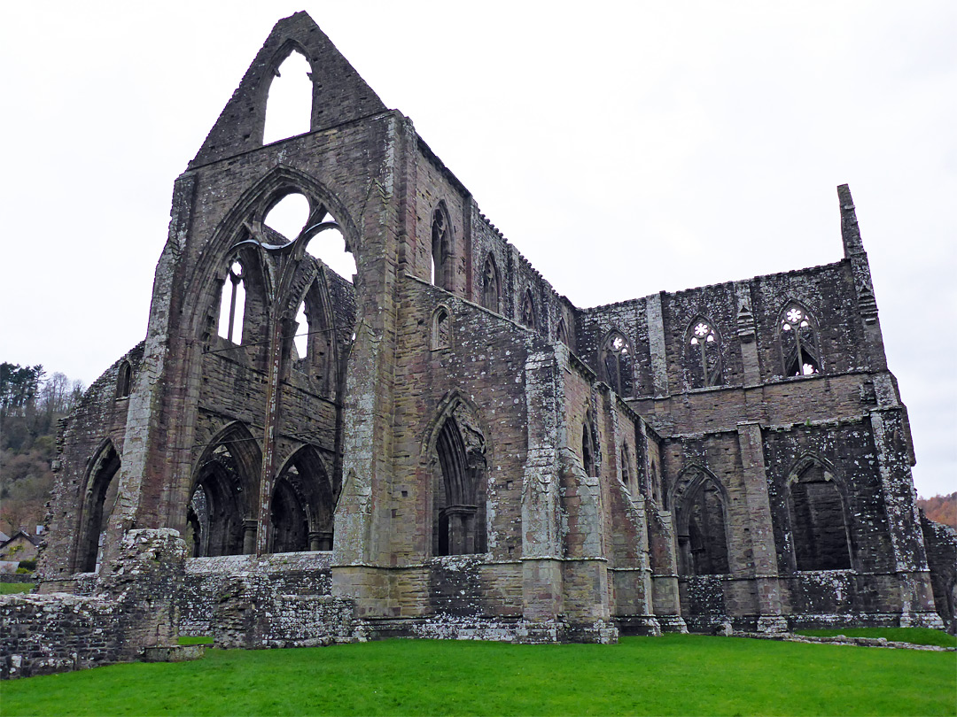 East side of the abbey