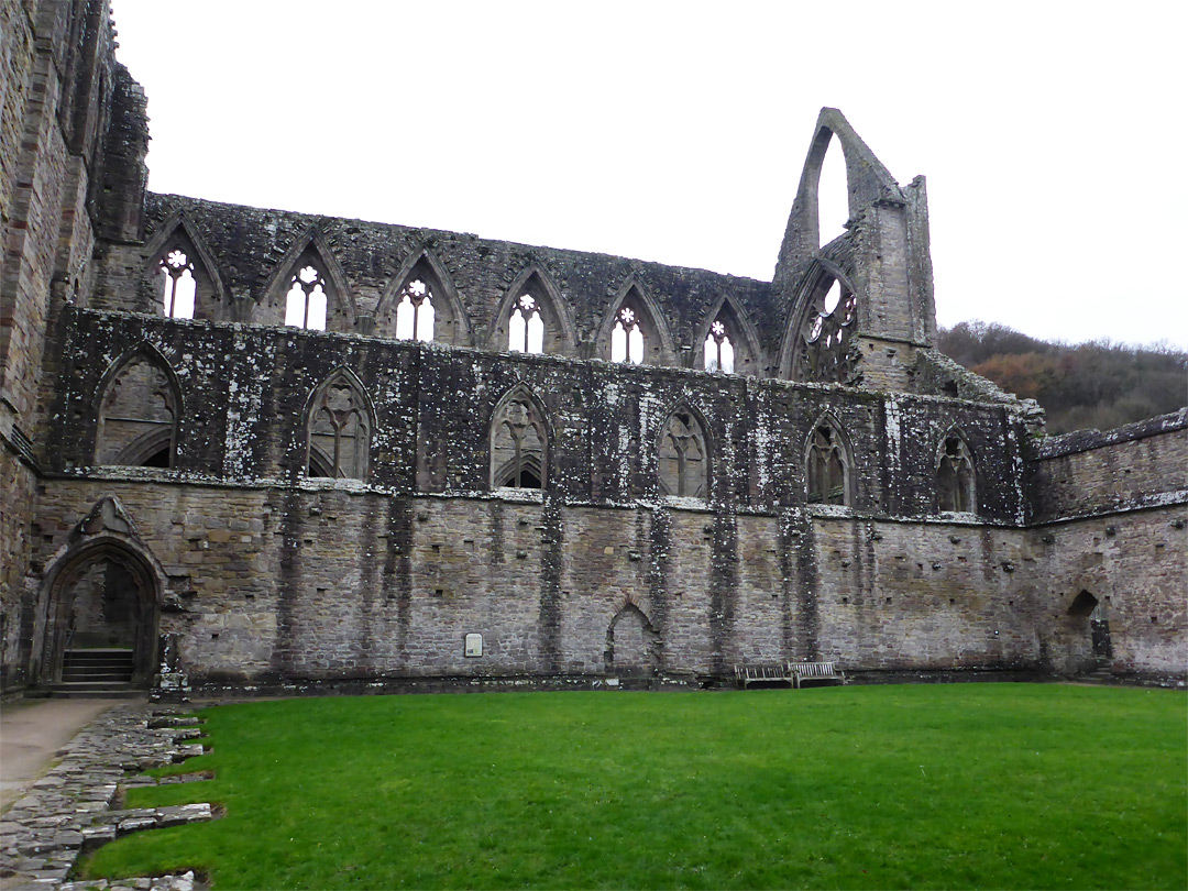 North wall of the nave