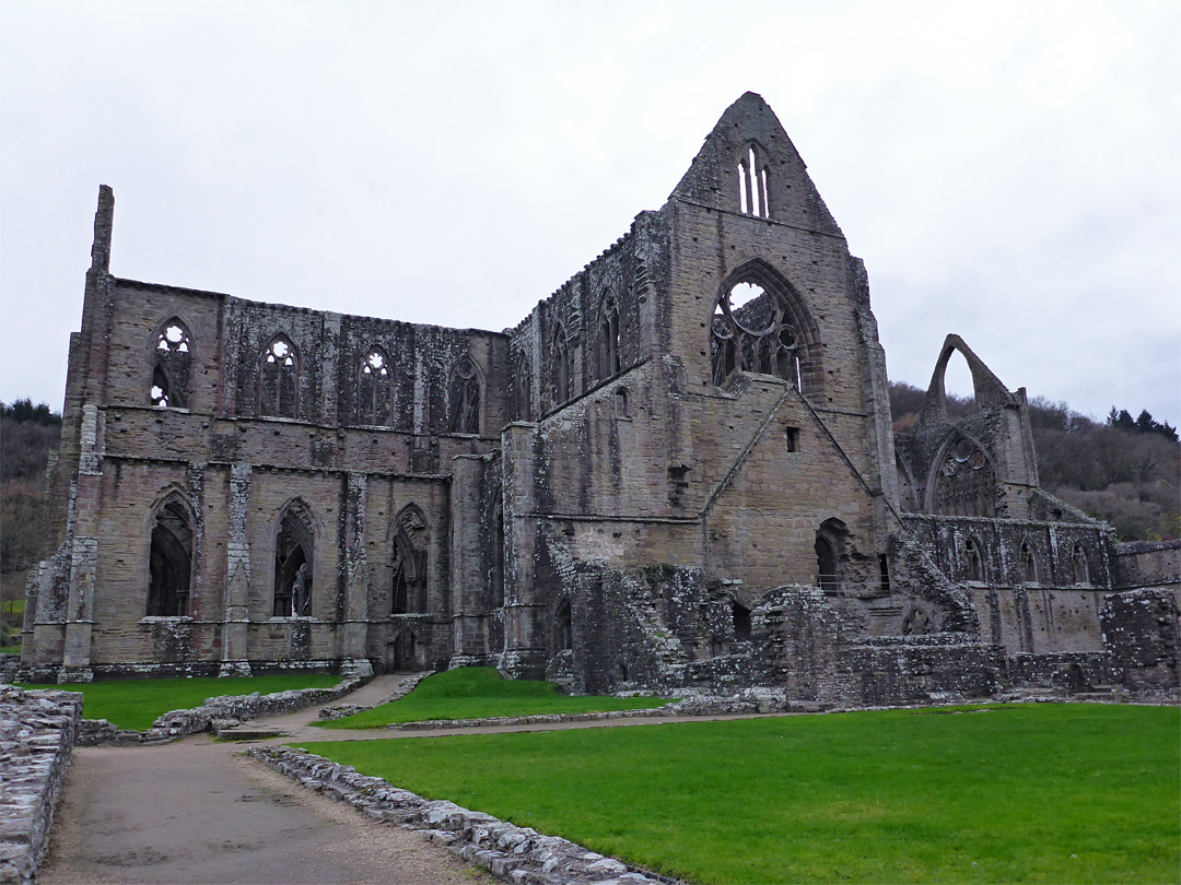 North side of the abbey