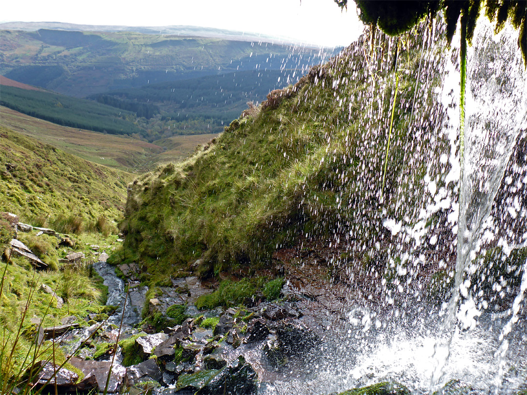 Cascading water