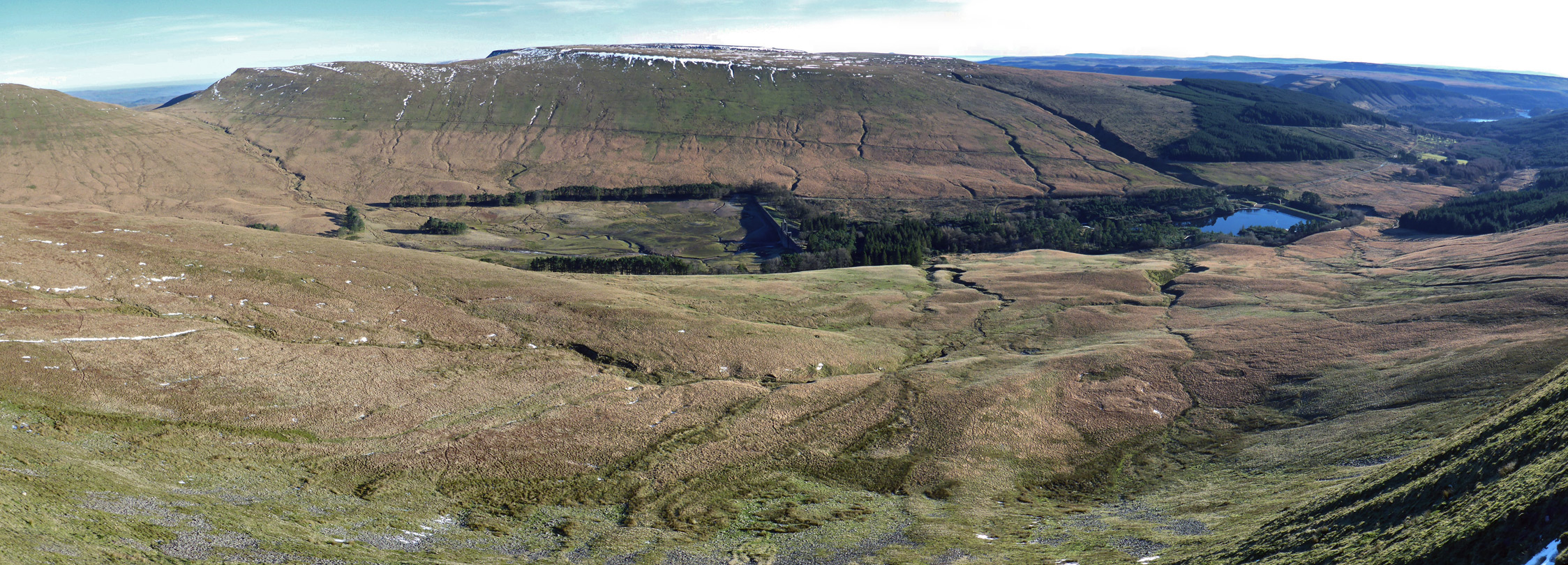 Upper end of the Taf Fechan Valley