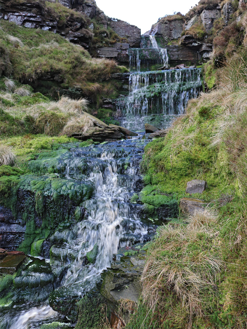 Upper end of Torpantau Falls