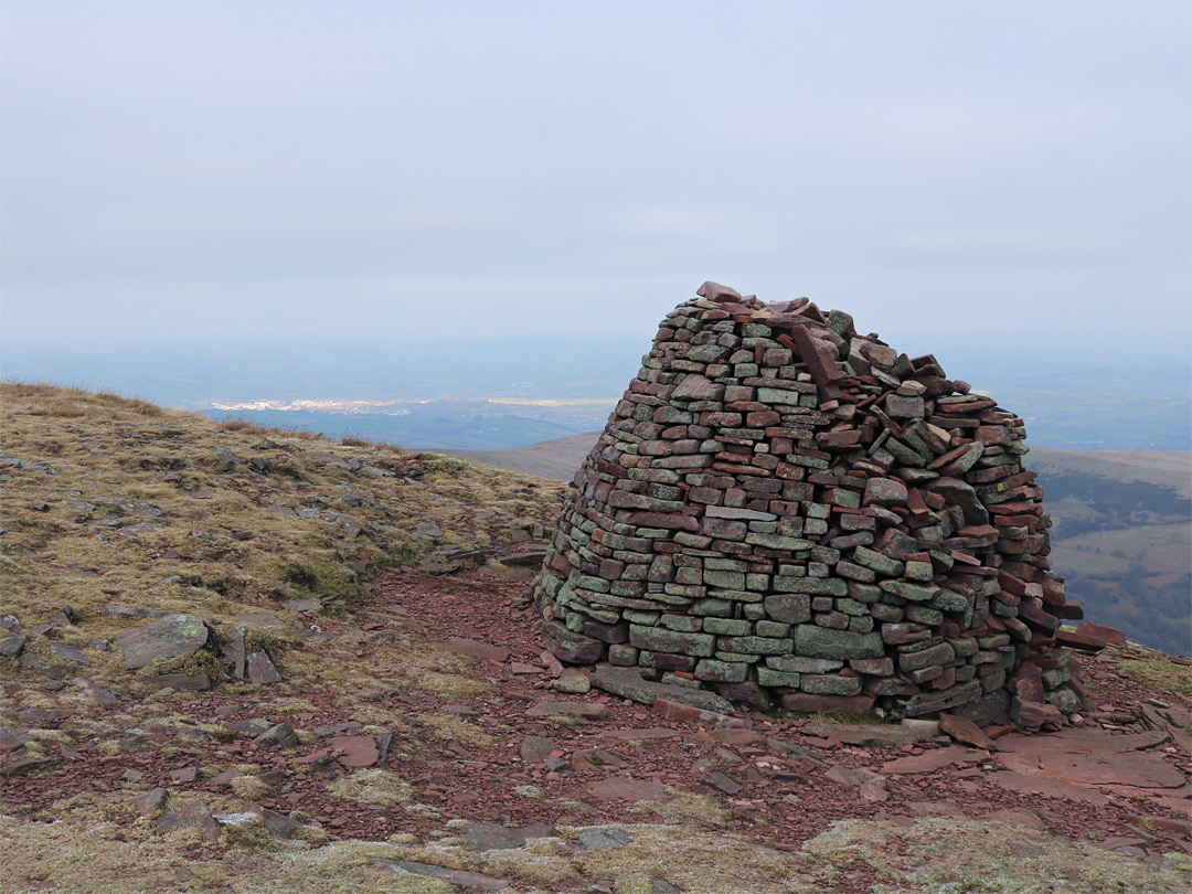 View north from the cairn