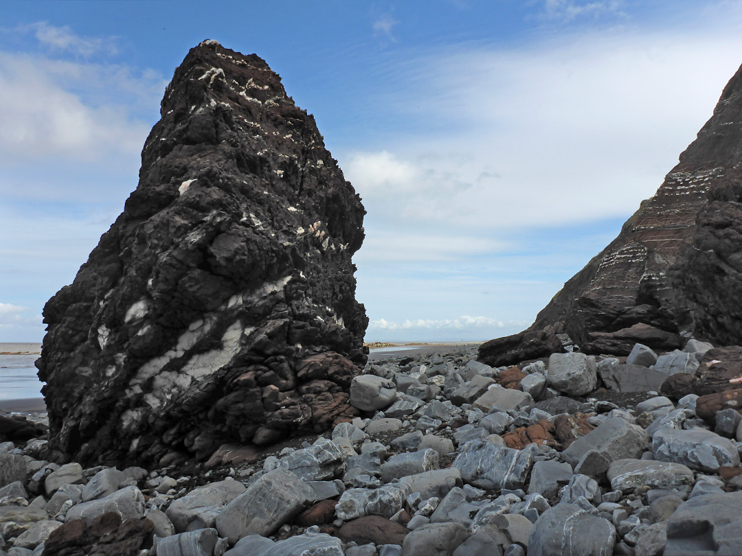 Isolated boulder