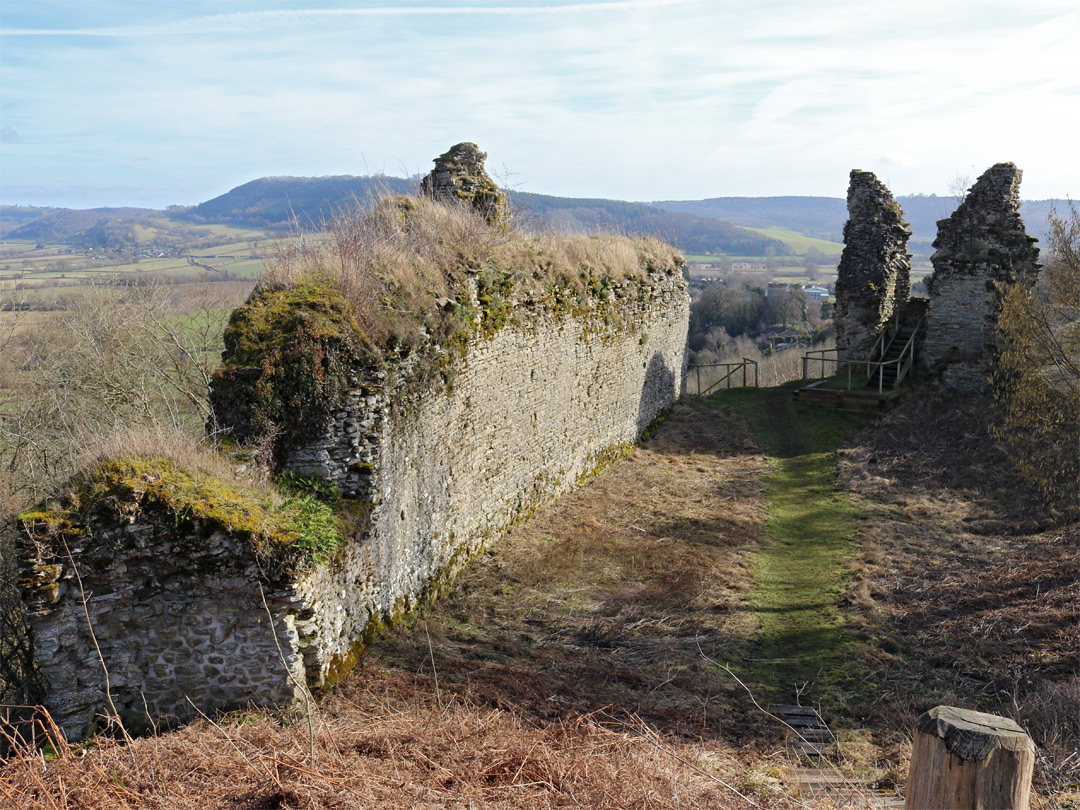 West end of the keep