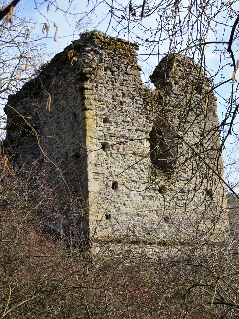 Walls of the west tower