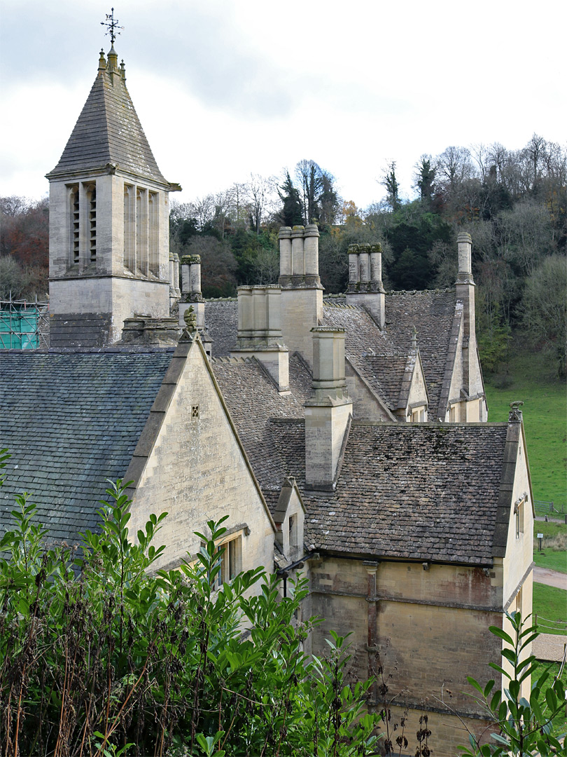 Chimneys of the mansion