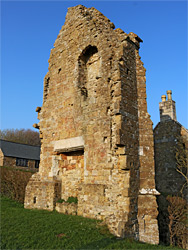 Wall of the abbot's lodging