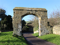Arch and driveway