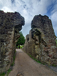 The ruined gatehouse