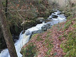 Slopes above Sgwd Einionm Gam