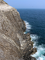 Steep cliff