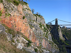 Bridge and cliffs
