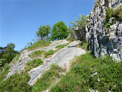 Cliff and slope