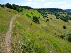 Path across steep slopes