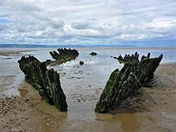 Remains of a boat