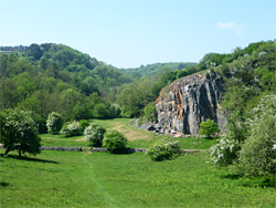 Valley east of the quarry