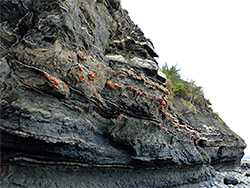 Orange and grey rocks