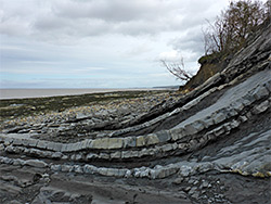 Curved rock layers
