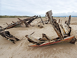 Buried boat
