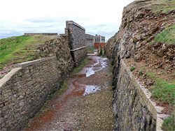 Ditch beside the fort