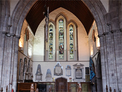 Memorials in the north transept