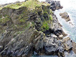 Jagged cliffs