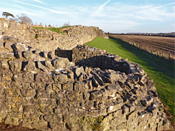 Tower and wall - east