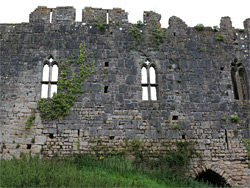 Windows in the south wall