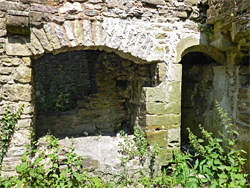 Fireplace and doorway