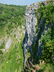 Vertical cliff