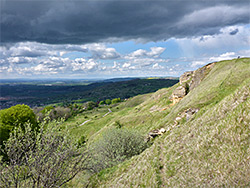 Grassy slopes