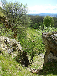 Limestone outcrops