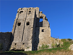 South walls of the keep