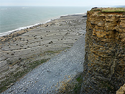 Vertical cliff