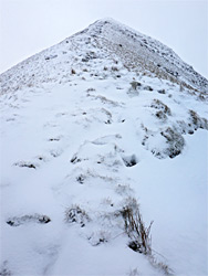 Ridge below Cribyn