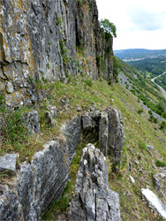 Jagged limestone
